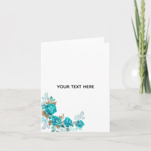 Create Your Own White Elegant Card