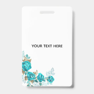 Create Your Own White Elegant ID Badge