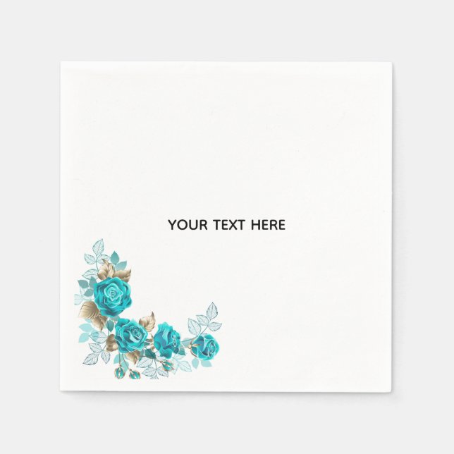 Create Your Own White Elegant Napkin (Front)