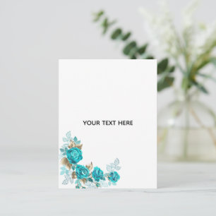 Create Your Own White Elegant Postcard