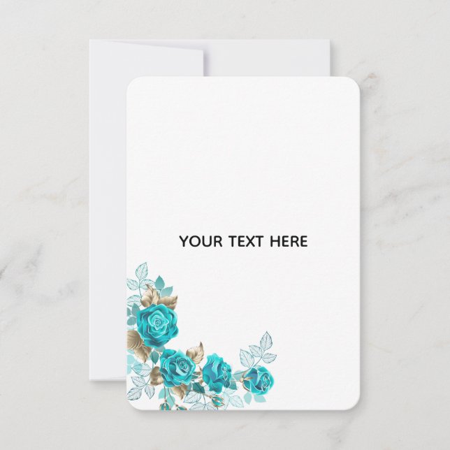 Create Your Own White Elegant RSVP Card (Front)
