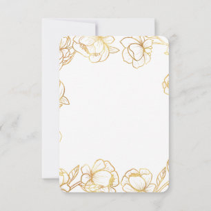 Create Your Own White Elegant RSVP Card