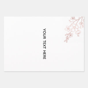 Create Your Own White Elegant Wrapping Paper Sheet