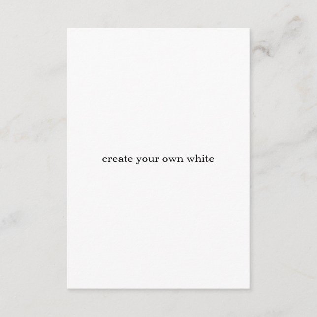 create your own white  enclosure card (Front)