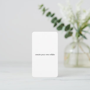 create your own white enclosure card