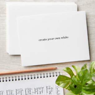 create your own white envelope