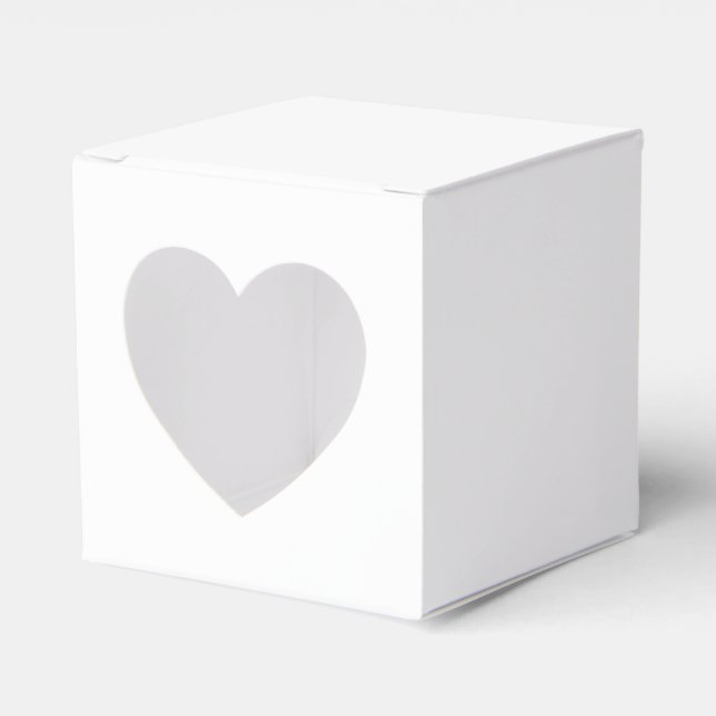 Create Your Own white  Favour Box (Front Side)
