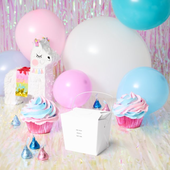 Create Your Own white  Favour Box (Party)