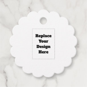 Create Your Own white  Favour Tags