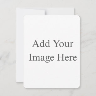 Create Your Own white Flat Save The Date Card