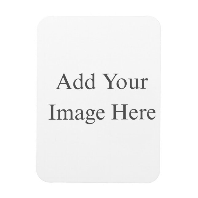 Create Your Own white Flexible Photo Magnet (Vertical)