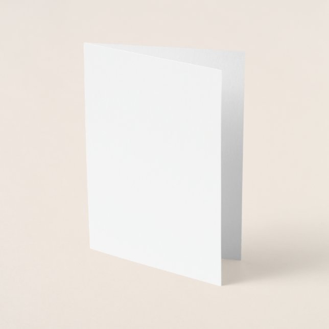 Create Your Own white  Foil Card (Front)