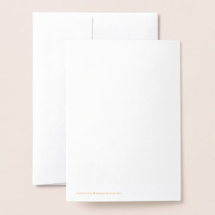 Create Your Own white Foil Card