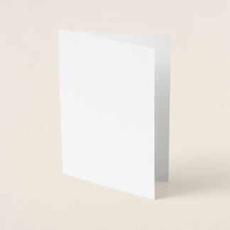  Create your own white Foil Card