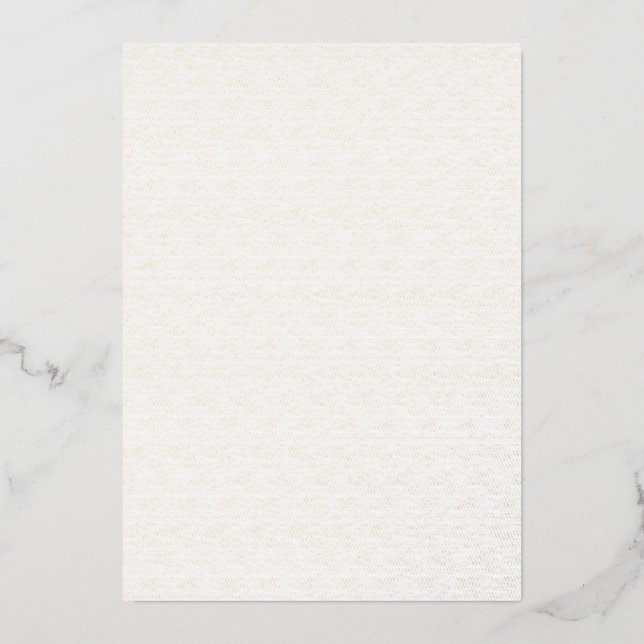 Create Your Own white Foil Holiday Card (Front)