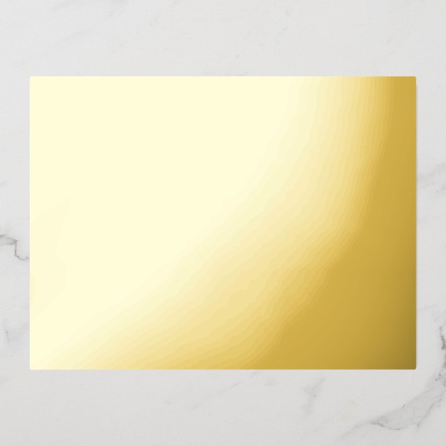 Create Your Own white Foil Holiday Postcard (Front)