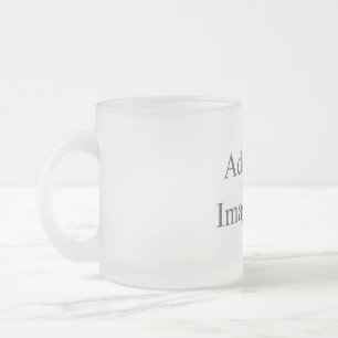 Create Your Own white  Frosted Glass Coffee Mug