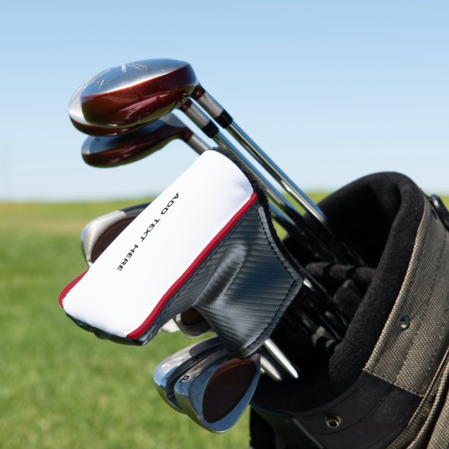 Create Your Own White  Golf Head Cover (In Situ)