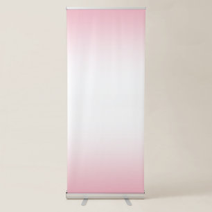 Create Your Own White Gradient Centre Retractable Banner