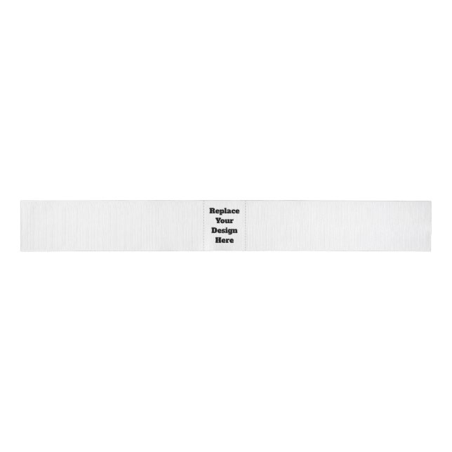 Create Your Own white  Grosgrain Ribbon (Front)