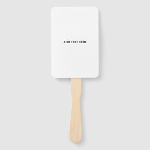 Create Your Own White  Hand Fan
