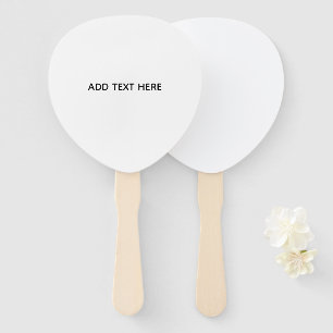 Create Your Own White  Hand Fan