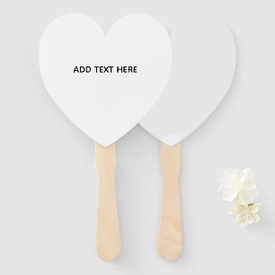 Create Your Own White  Hand Fan