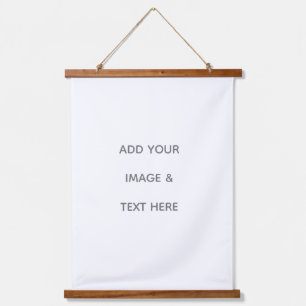 Create Your Own white  Hanging Tapestry