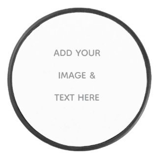 Create Your Own white Hockey Puck