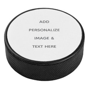 Create Your Own white  Hockey Puck