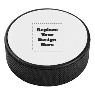 Create Your Own white Hockey Puck