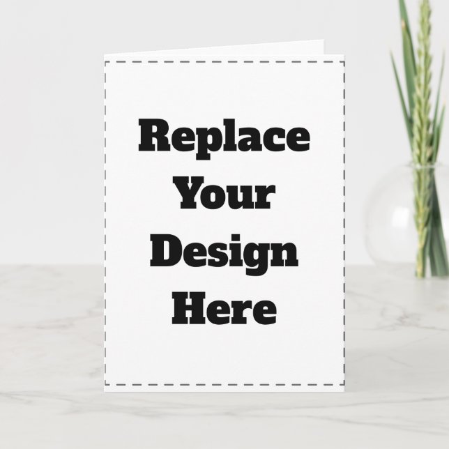 Create Your Own white  Holiday Card (Front)