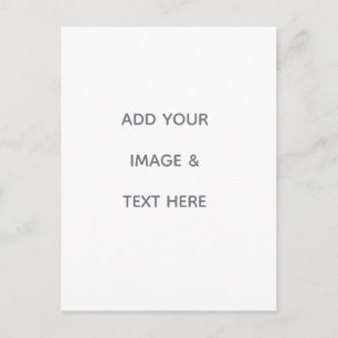 Create Your Own white Holiday Postcard
