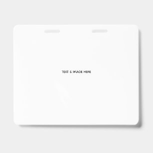 Create Your Own white ID Badge