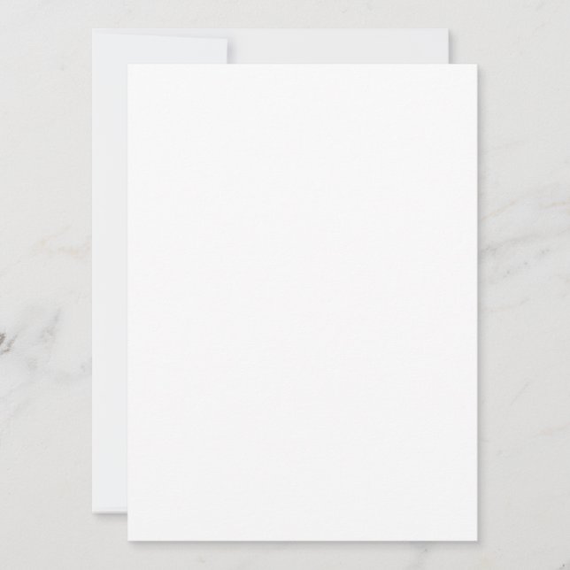  Create your own white Invitation (Front)