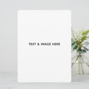 Create Your Own white Invitation