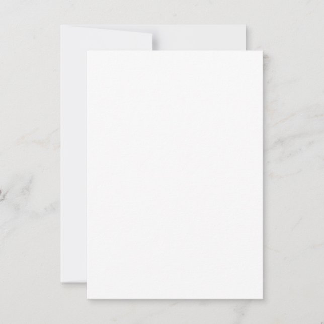 Create your own white invitation (Front)