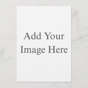 Create Your Own white Invitation