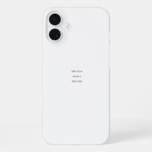 Create Your Own white iPhone 16 Plus Case