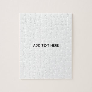 Create Your Own White  Jigsaw Puzzle