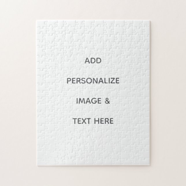 Create Your Own white  Jigsaw Puzzle (Vertical)