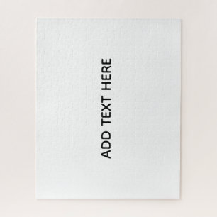 Create Your Own White  Jigsaw Puzzle