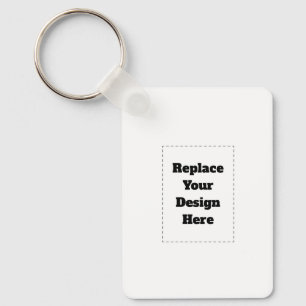 Create Your Own white  Key Ring