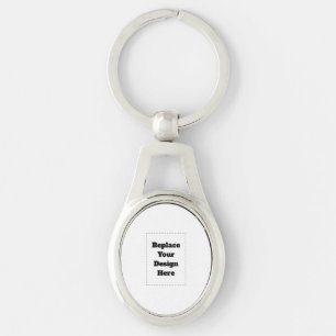 Create Your Own white  Key Ring