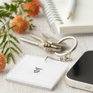 Create Your Own white  Key Ring