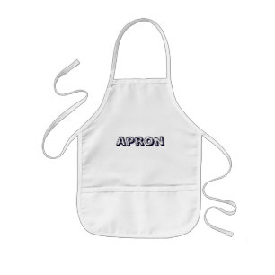 Create Your Own White Kids Apron