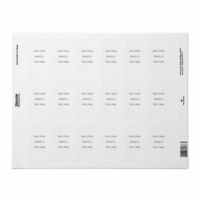 Create Your Own white  Label (Full Sheet)