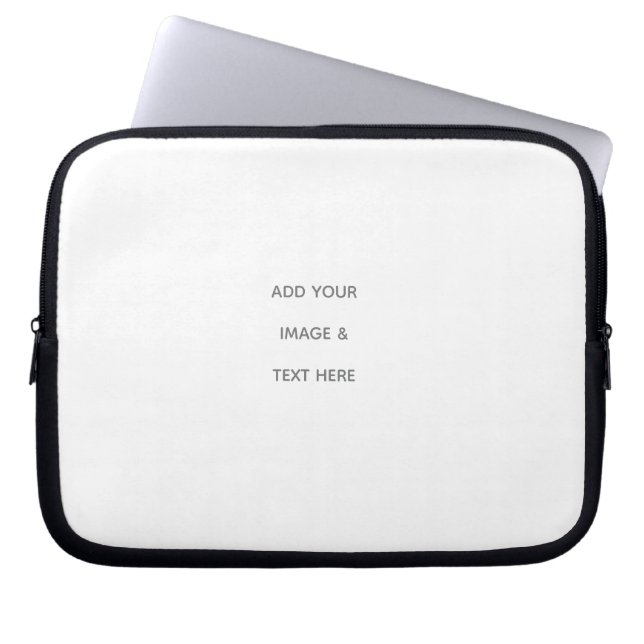 Create Your Own white  Laptop Sleeve (Front)
