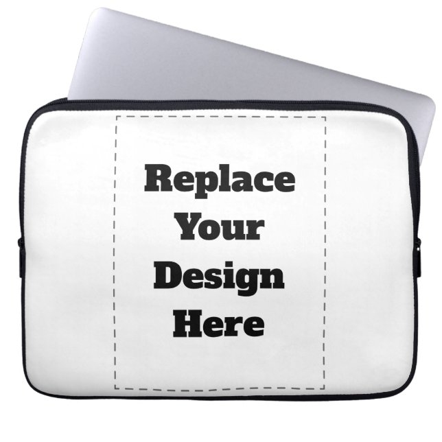 Create Your Own white  Laptop Sleeve (Front)