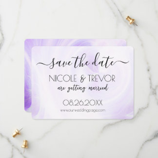 Create Your Own - White Light Swirls Save The Date